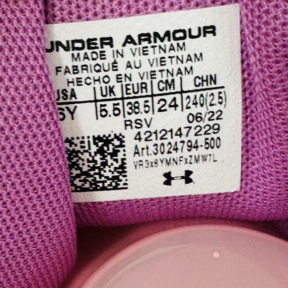 Under Armour Unisex Youth GS School Jet '21 Basketball Shoes Purple 3024794 005‎ - Picture 6 of 10